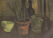 Vincent Van Gogh Still Life with Paintbrushes in a Pot (nn04) oil painting